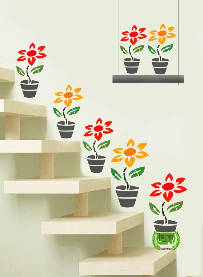 DECORNOW Pot Pattern Reusable DIY Wall Stencil Painting, Suitable for Home Decoration, Wall Decoration Size : (16 inch x 24 inch) - Image 2